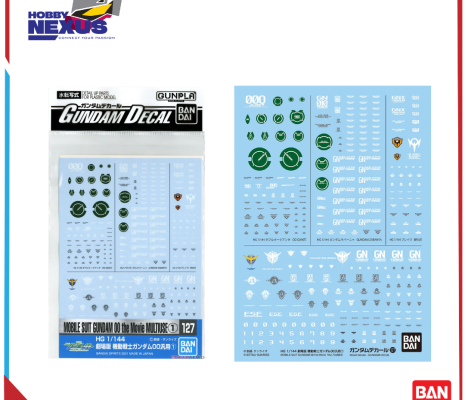 Mô hình lắp ráp Gunpla - BANDAI - GUNDAM DECAL 127 MOBILE SUIT GUNDAM 00 the Movie MULTIUSE ① 621603