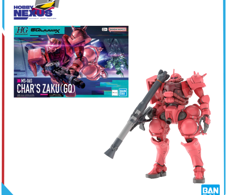 Mô hình lắp ráp - BANDAI -HG 1/144 CHAR'S ZAKU（GQ） 691903